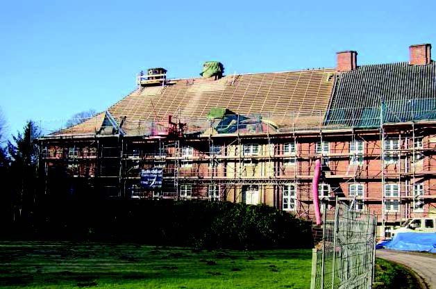 Renovation work on the Borsteler manor house (2005)